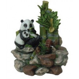 Фонтан настольный "Панда с малышом у бамбука"