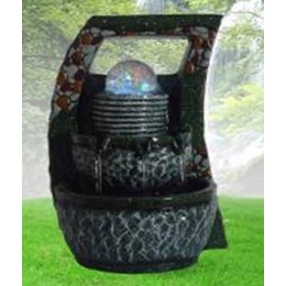 Настольный фонтан с подсветкой "Керамическая чаша"