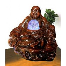Настольный фонтан с подсветкой "Медитация Хотэя"