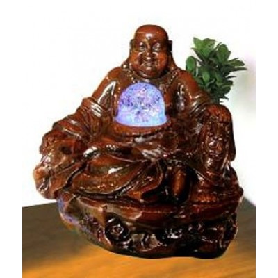 Настольный фонтан с подсветкой "Медитация Хотэя"