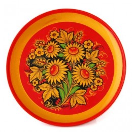 Тарелка-панно с росписью "Подсолнухи"