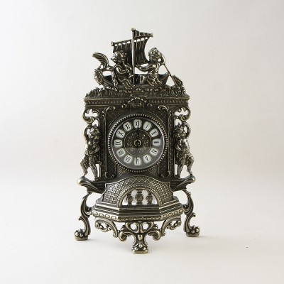 Часы каминные Alberti Livio "Корабль" (античная бронза) h.40см