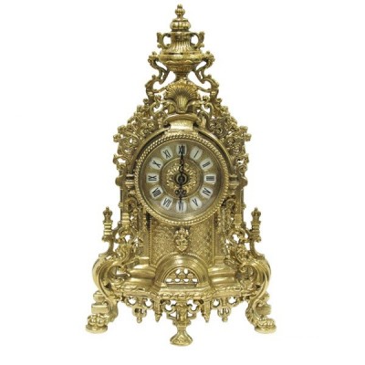 Часы каминные Alberti Livio "Помпезность" (полир. бронза) h.41см