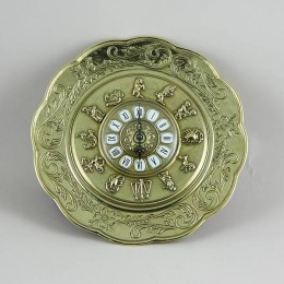 Часы настенные Alberti Livio "Знаки Зодика" (полир. бронза) d.28см