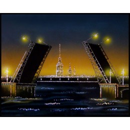 Картина Сваровски "Дворцовый мост", 40 х 50 см