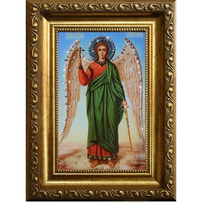 Картина Сваровски "Ангел-Хранитель" (стеклопечать), 10 х 15 см