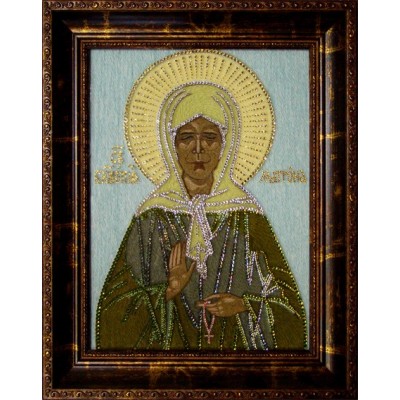 Картина Сваровски "Икона Матрона", 30 х 40 см