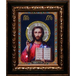 Православная икона Swarovski "Христос Спаситель"
