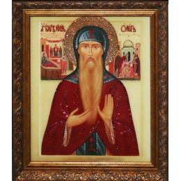 Православная икона Swarovski "Святой князь Олег", 50х60см