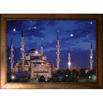 Картина Swarovski "Синяя Мечеть", 57х47см