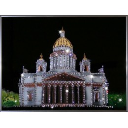 Картина Swarovski "Исаакиевский собор в Санкт-Петербурге"