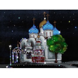 Картина Swarovski "Успенский собор Троице-Сергиевой лавры"