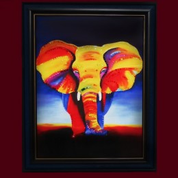 Картина с кристаллами Swarovski "Elephant"