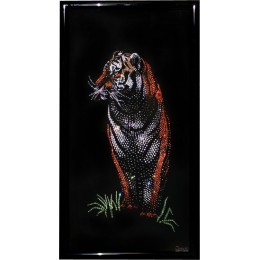 Картина Сваровски "Бенгальский тигр", 40 х 80 см