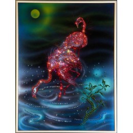 Картина Сваровски "Фламинго", 30 х 40 см