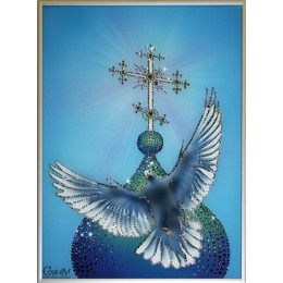 Картина Сваровски "Голубь мира", 30 х 40 см