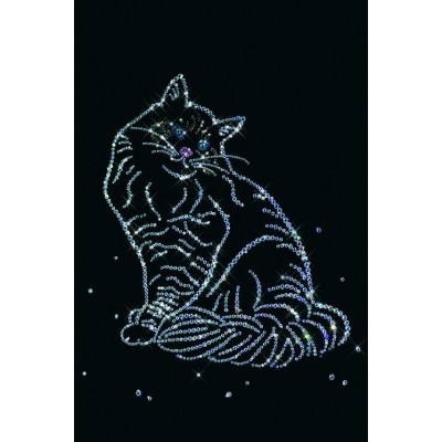 Картина Сваровски "Кошка", 30 х 40 см