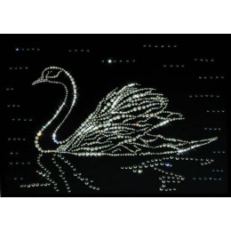 Картина Сваровски "Лебедь", 30 х 40 см
