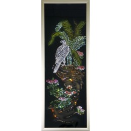 Картина Сваровски "Панно с соколом", 30 х 90 см
