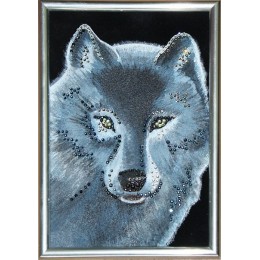 Картина Сваровски "Волк", 10 х 15 см
