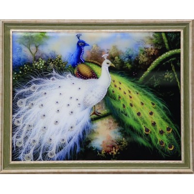 Картина Swarovski "Королевские птицы", 56,7х46,7см