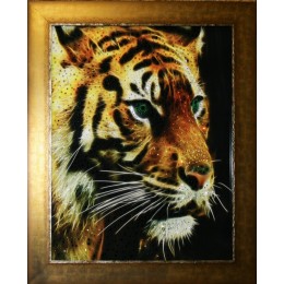 Картина Swarovski "Огненный тигр", 50х60см