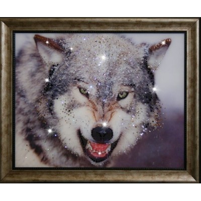 Картина Swarovski "Волк"