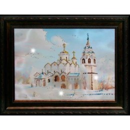 Картина с кристаллами Swarovski "Церковь"