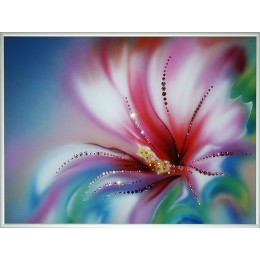 Картина Сваровски "Аленький цветочек 2", 40 х 30 см