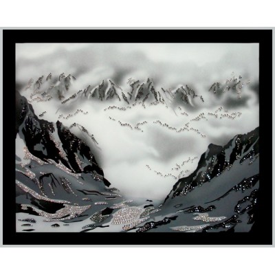 Картина Сваровски "Горный пейзаж", 40 х 50 см