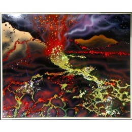 Картина Сваровски "Извержение вулкана", 50 х 40 см