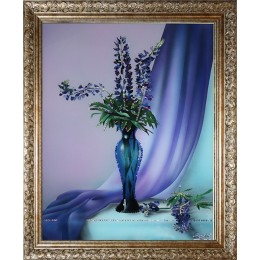 Картина Сваровски "Натюрморт с цветами" (худож. багет), 40 х 50 см