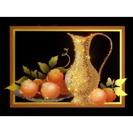 Картина Сваровски "Натюрморт с персиками", 40 х 30 см