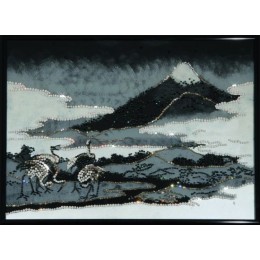 Картина Сваровски "Пейзаж с журавлями", 30 х 40 см
