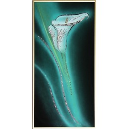 Картина Сваровски "Утренняя калла", 25 х 50 см