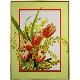 Картина Сваровски "Весенний букет", 30 х 40 см
