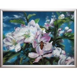 Картина Сваровски "Яблони в цвету", 80 х 60 см