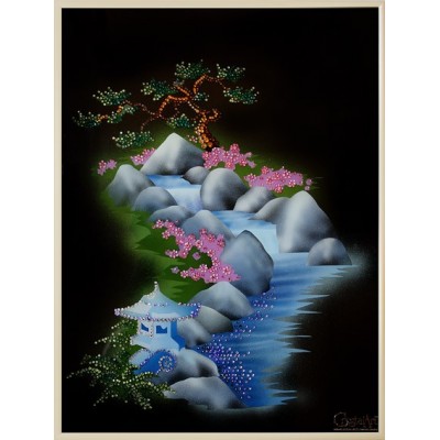 Картина Сваровски "Японский сад", 30 х 40 см