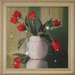 Картина Swarovski "Тюльпаны"