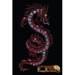Картина Сваровски "Дракон огненный", 20 х 30 см