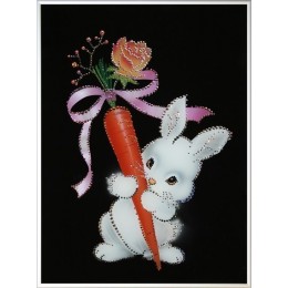 Картина Сваровски "Любовь-Морковь", 30 х 40 см