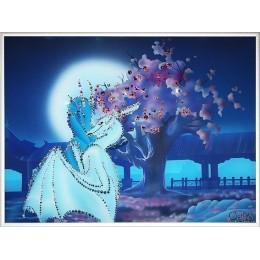 Картина Сваровски "Влюбленные драконы", 30 х 40 см