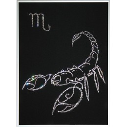 Картина Сваровски "Знак зодиака-Скорпион", 30 x 40 см