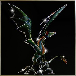 Картина Swarovski "Крылатый дракон"