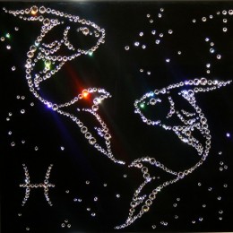 Картина Swarovski "Знак зодиака-Рыбы"