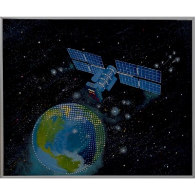 Картина Сваровски "Спутник-3", 40 х 50 см.