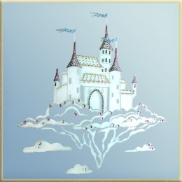 Картина Сваровски "Волшебный замок", 30 х 30 см