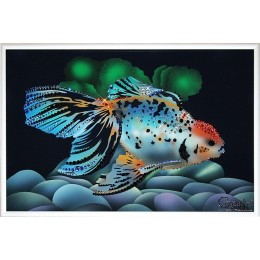 Картина Сваровски "Золотая рыбка-Оранда", 30 x 20 см