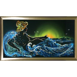 Картина Сваровски "Морская симфония", 40 х 80 см