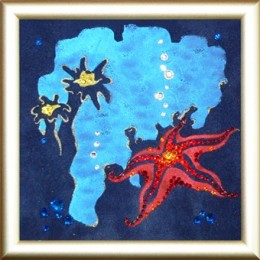 Картина Сваровски "Морская звезда", 12 х 12 см